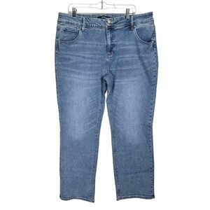 Hudson Los Angeles Jeans Straight Leg Jeans‎ Size 16 Double Button Flap Pocket